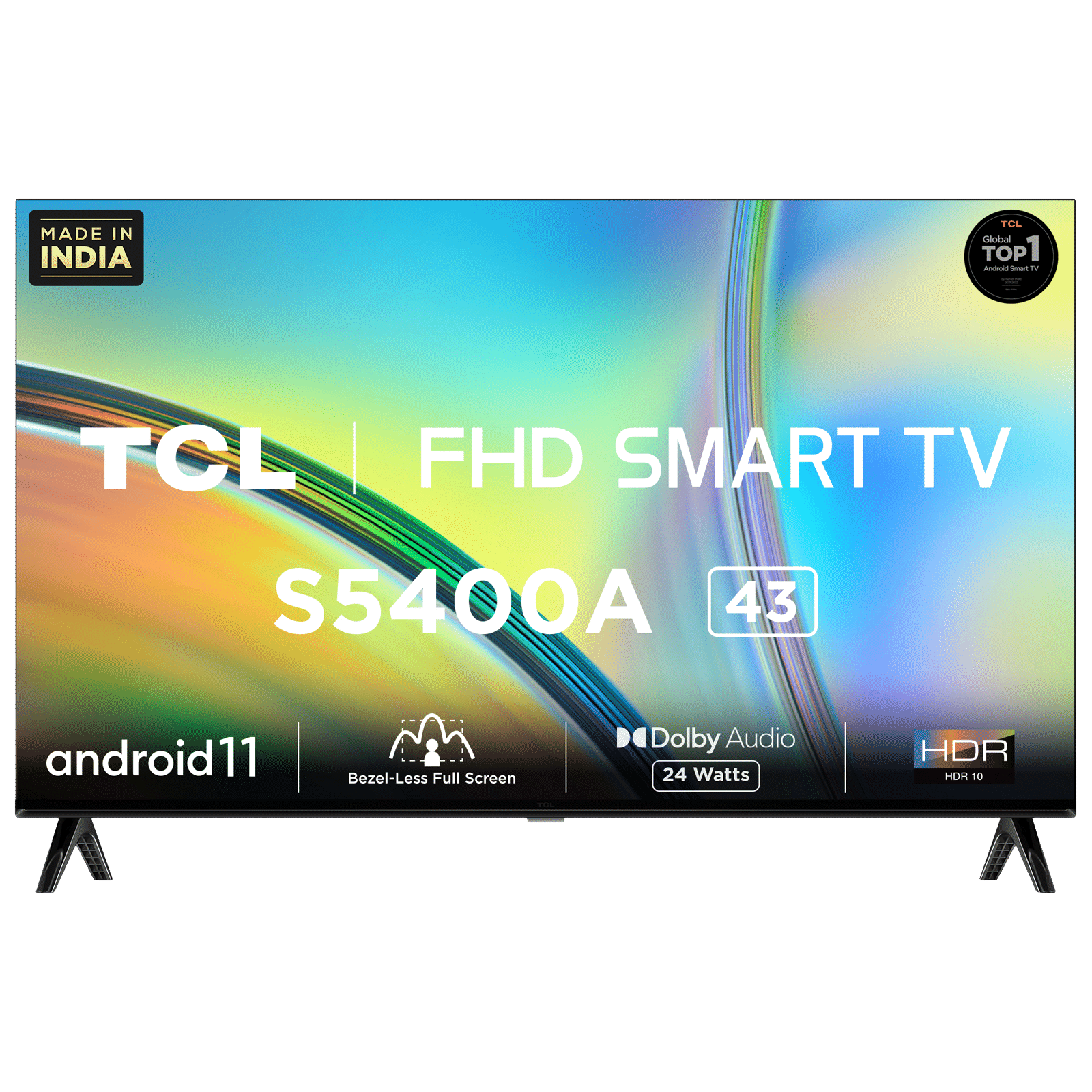 Buy Tcl 43s5400a 108 Cm 43 Inch Full Hd Led Smart Android Tv With Dolby Audio 2023 Model 0751